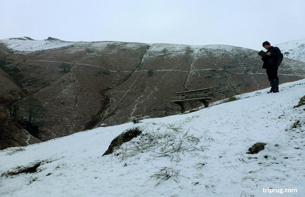 short break near the bench with views