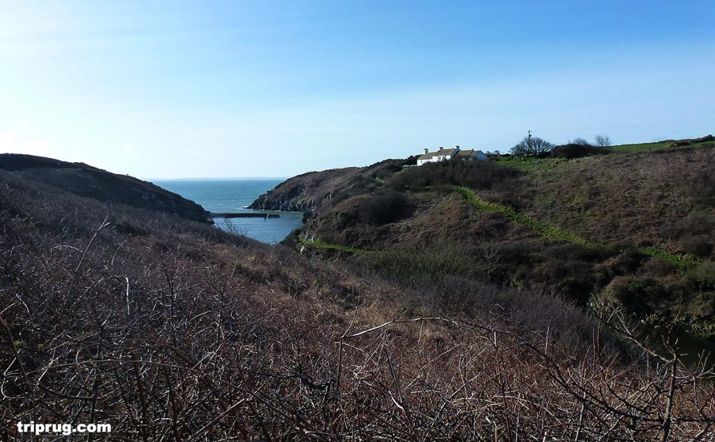 walking towards Porth Clais