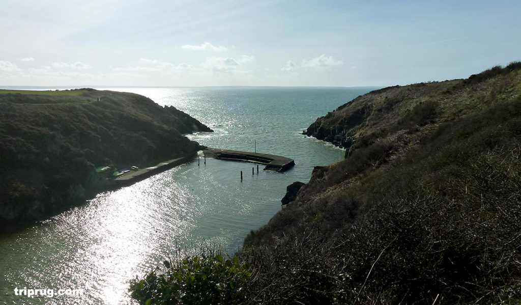 Porth Clais, a tiny and pretty harbour